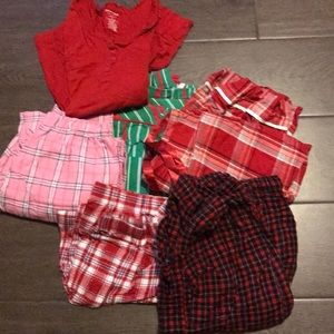 Woman’s PJ fleece bottoms.